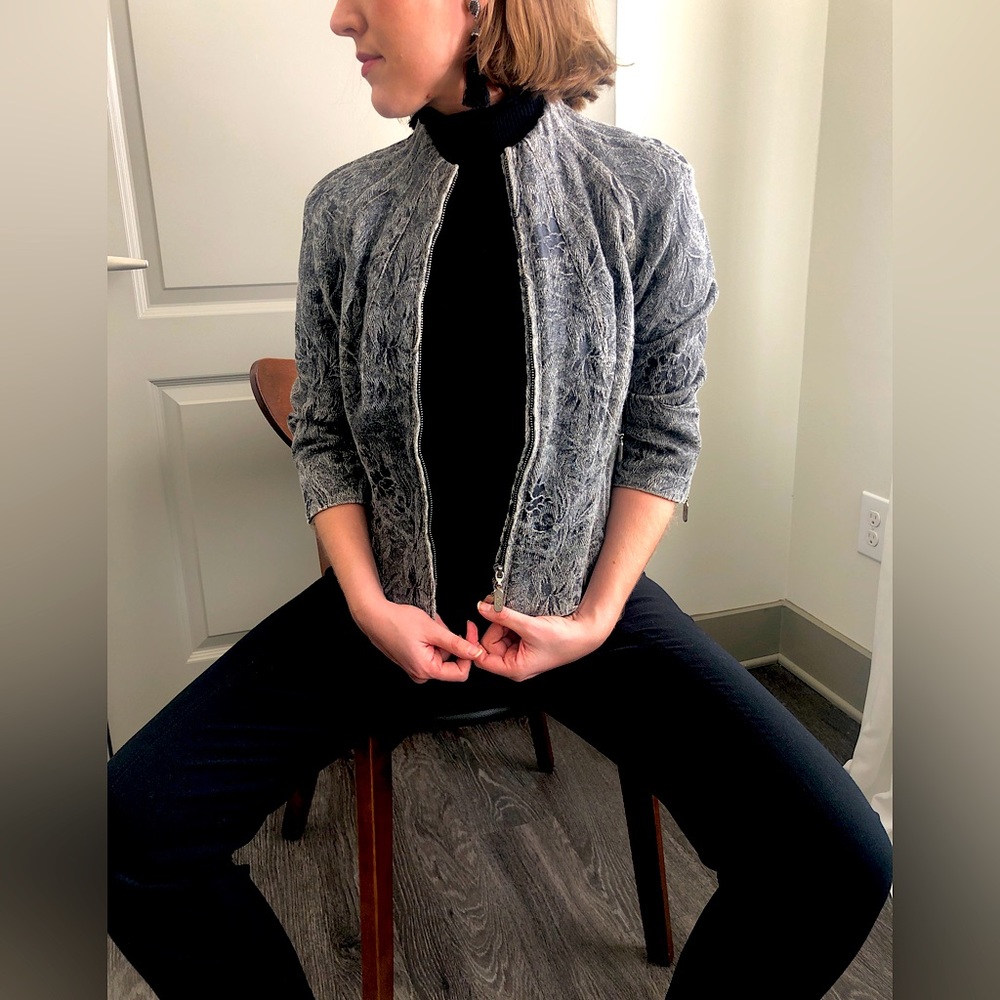 Byron Lars Beauty Mark Grey/Black Women’s Jacket